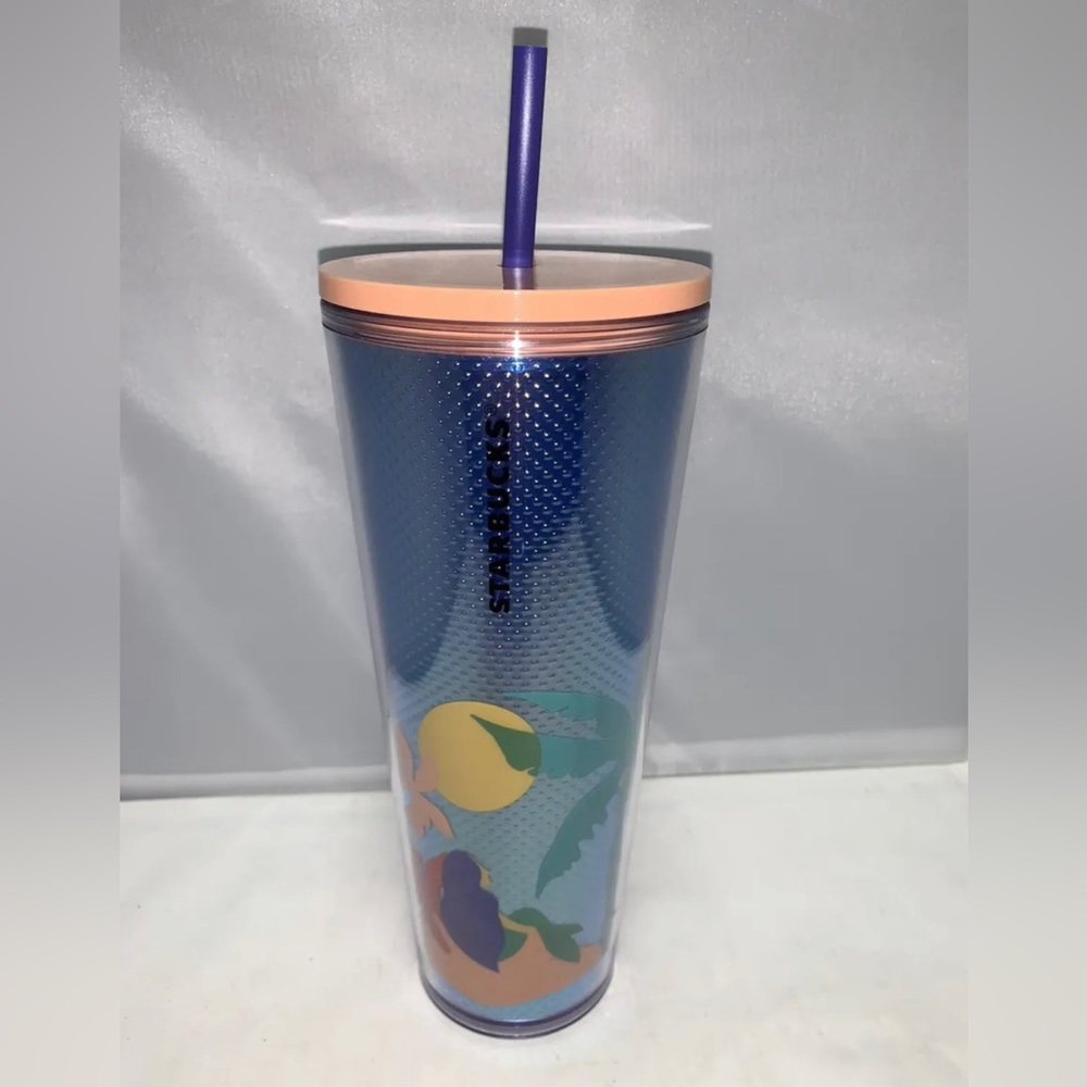 Blue Mermaid Island Summer Palm Hawaii 24oz